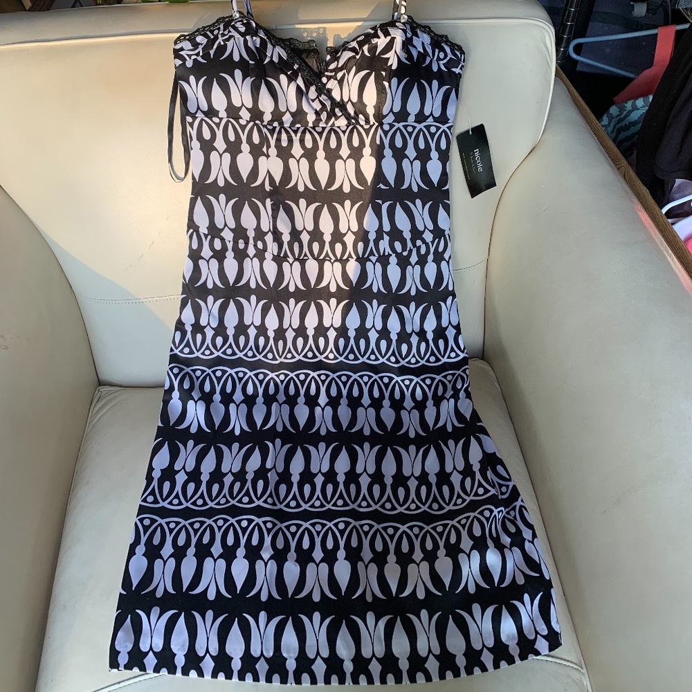 Nicole Miller black and white dress